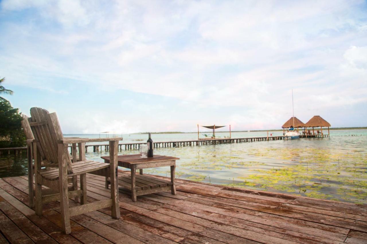 Lagoon Front Hut: Daily Cleaning, Bikes & Kayaks! Bacalar Esterno foto